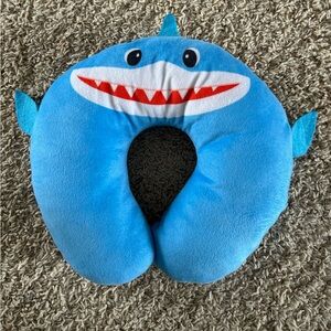 Kids Blue Shark Travel Neck Pillow